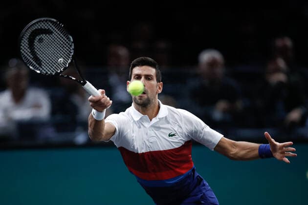 Novak DJOKOVIC (SRB) TENNIS : Rolex Paris Masters - Quart de finale - 05 11 2021 AurelienMorissard Panoramic 