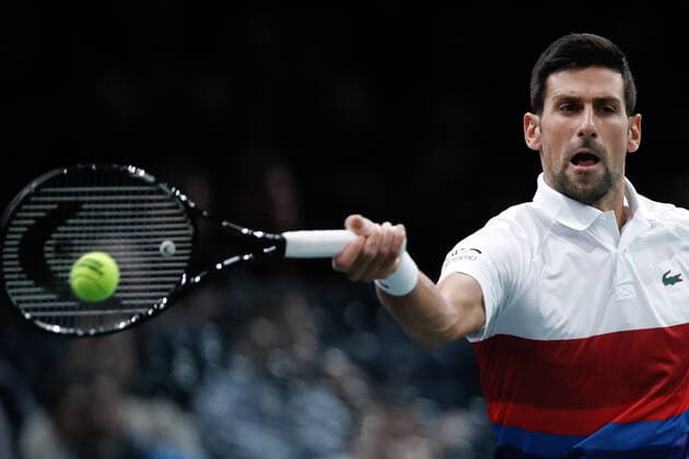 Novak DJOKOVIC (SRB) TENNIS : Rolex Paris Masters - Quart de finale - 05 11 2021 AurelienMorissard Panoramic 