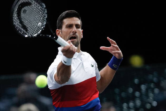 Novak DJOKOVIC (SRB) TENNIS : Rolex Paris Masters - Quart de finale - 05 11 2021 AurelienMorissard Panoramic 