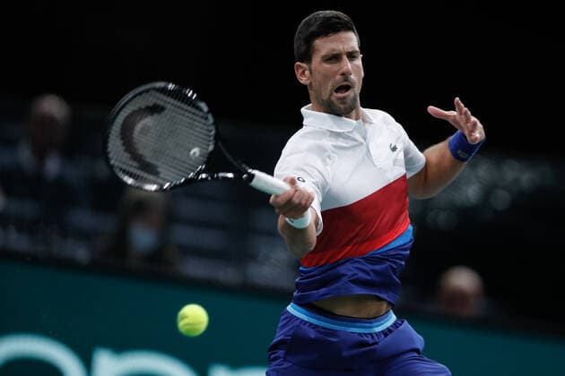 Novak DJOKOVIC (SRB) TENNIS : Rolex Paris Masters - Quart de finale - 05 11 2021 AurelienMorissard Panoramic 