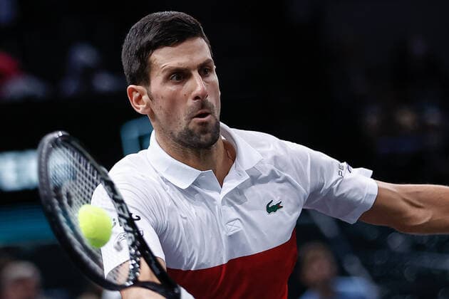Novak DJOKOVIC (SRB) TENNIS : Rolex Paris Masters - Quart de finale - 05 11 2021 AurelienMorissard Panoramic 