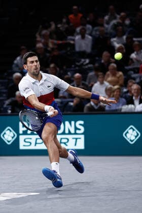 Novak DJOKOVIC (SRB) TENNIS : Rolex Paris Masters - Quart de finale - 05 11 2021 AurelienMorissard Panoramic 