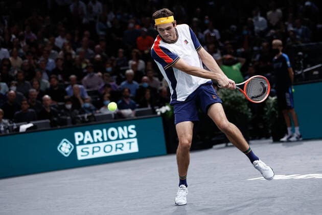 Taylor FRITZ (USA) TENNIS : Rolex Paris Masters - Quart de finale - 05 11 2021 AurelienMorissard Panoramic 
