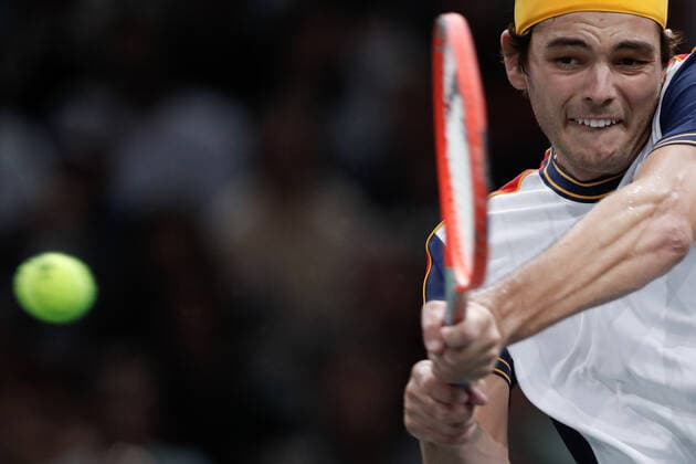 Taylor FRITZ (USA) TENNIS : Rolex Paris Masters - Quart de finale - 05 11 2021 AurelienMorissard Panoramic 