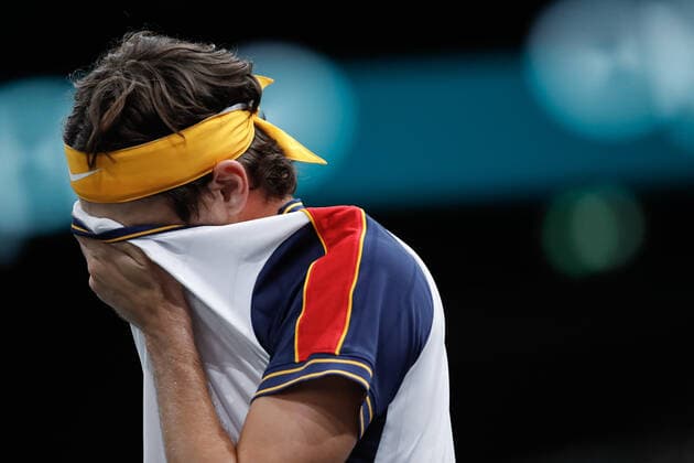 Taylor FRITZ (USA) TENNIS : Rolex Paris Masters - Quart de finale - 05 11 2021 AurelienMorissard Panoramic 