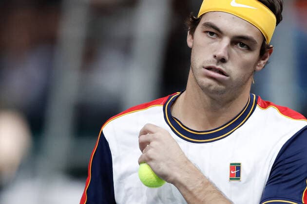 Taylor FRITZ (USA) TENNIS : Rolex Paris Masters - Quart de finale - 05 11 2021 AurelienMorissard Panoramic 