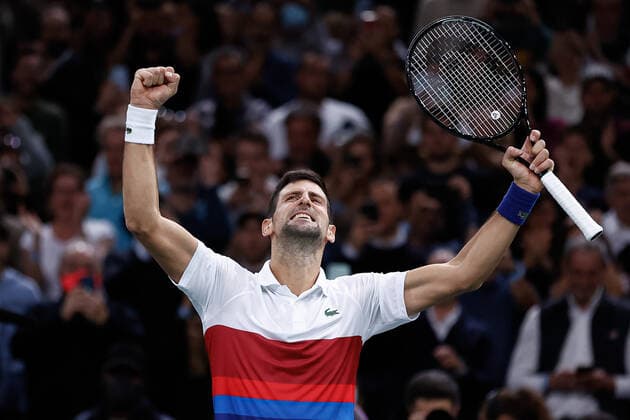 Novak DJOKOVIC (SRB) TENNIS : Rolex Paris Masters - Quart de finale - 05 11 2021 AurelienMorissard Panoramic 