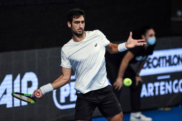 IPP20211105 Tennis: ATP, Tennis Herren Challenger Tour, Internazionali di Bergamo 2021, Cem Ilkel (Tur) (Verwendung nur in Deutschland - GERMANY ONLY) *** IPP20211105 Tennis ATP Challenger Tour, Internazionali di Bergamo 2021, Cem Ilkel Tur use only in Germany GERMANY ONLY 
