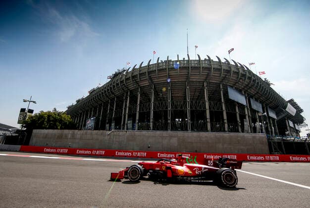 55 Carlos Sainz ESP, Scuderia Ferrari Mission Winnow , F1 Grand Prix of Mexico at Autodromo Hermanos Rodriguez on November 5, 2021 in Mexico City, Mexico Photo by HOCH ZWEI Mexico City Mexico