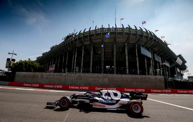 10 Pierre Gasly FRA, Scuderia AlphaTauri Honda , F1 Grand Prix of Mexico at Autodromo Hermanos Rodriguez on November 5, 2021 in Mexico City, Mexico Photo by HOCH ZWEI Mexico City Mexico