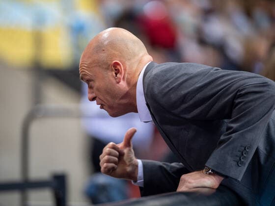 Rodrigo Pastore Niners Chemnitz, Headcoach , GER, MHP Riesen Ludwigsburg vs Niners Chemnitz 99, Basketball, Bundesliga, easycredit, 7 Spieltag, Spielzeit 2021 2022, 05 11 2021, GER, MHP Riesen Ludwigsburg vs Niners Chemnitz 99, Basketball, Bundesliga, easycredit, 7 Spieltag, Spielzeit 2021 2022, 05 11 2021 Ludwigsburg Copyright: xEibner-Pressefoto SaschaxWaltherx EP_EER