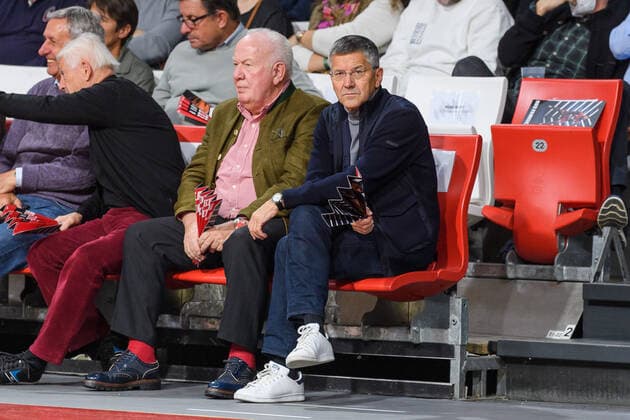 Herbert Hainer FC Bayern Muenchen, President was also among the spectators FC Bayern Muenchen vs Real Madrid, Basketball, Euroleague, Matchday 8, Season 2021 2022, 05 11 2021 FC Bayern Muenchen vs Real Madrid, Basketball, Euroleague, Matchday 8, Season 2021 2022, 05 11 2021 Muenchen Copyright: xEibnerxPressefoto HeikexFeinerx EP_HFR