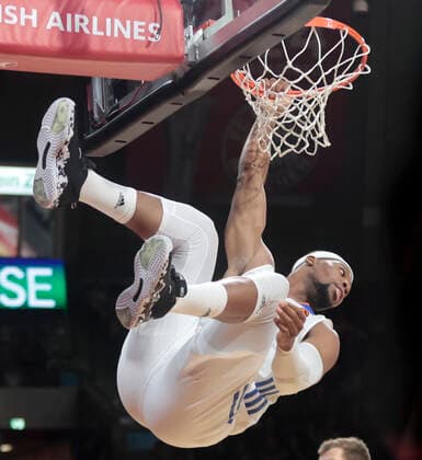 05 11 2021, FC Bayern Basketball vs Real Madrid Basket, Audi Dome Muenchen, Basketball, in picture Guerschon Yabusele Real Madrid Basket