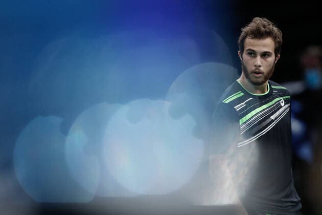 Hugo GASTON (FRA) TENNIS : Rolex Paris Masters - Quart de finale - 05 11 2021 AurelienMorissard Panoramic 