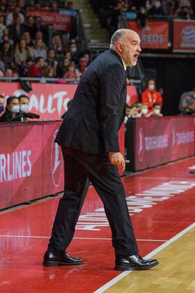 Pablo Laso Real Madrid, Head Coach , FC Bayern Muenchen vs Real Madrid, Basketball, Euroleague, Matchday 8, Season 2021 2022, 05 11 2021 FC Bayern Muenchen vs Real Madrid, Basketball, Euroleague, Matchday 8, Season 2021 2022, 05 11 2021 Muenchen. Copyright: xEibnerxPressefoto HeikexFeinerx EP_HFR