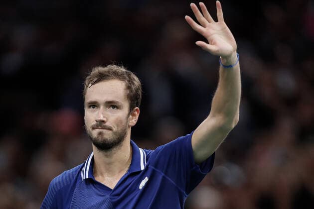 Daniil MEDVEDEV (RUS) TENNIS : Rolex Paris Masters - Quart de finale - 05 11 2021 AurelienMorissard Panoramic 