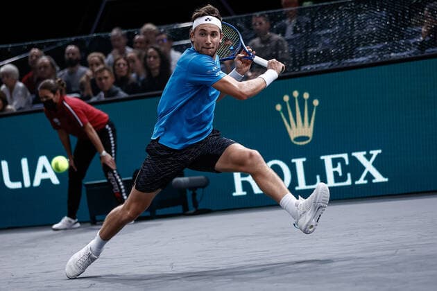 Casper RUUD (NOR) TENNIS : Rolex Paris Masters - Quart de finale - 05 11 2021 AurelienMorissard Panoramic 