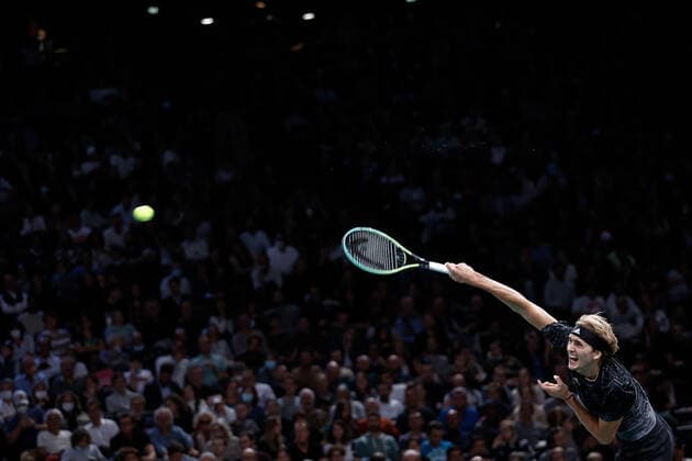 Alexander ZVEREV (GER) TENNIS : Rolex Paris Masters - Quart de finale - 05 11 2021 AurelienMorissard Panoramic 