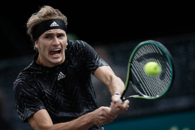 Alexander ZVEREV (GER) TENNIS : Rolex Paris Masters - Quart de finale - 05 11 2021 AurelienMorissard Panoramic 