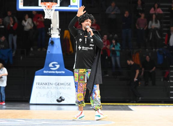 05 11 2021 Basketball Season 2021 2022 2 Bundesliga Pro A 08 Matchday Nürnberg Falcons Basketball Club NBC PS Karlsruhe Lions AlSch Dominik Mujkanovic Hall Speaker
