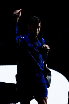 Novak Djokovic (srb) TENNIS : Rolex Paris Masters J6 - Paris - 06 11 2021 JBAutissier Panoramic 