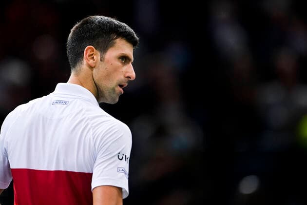 Novak Djokovic (srb) TENNIS : Rolex Paris Masters J6 - Paris - 06 11 2021 JBAutissier Panoramic 