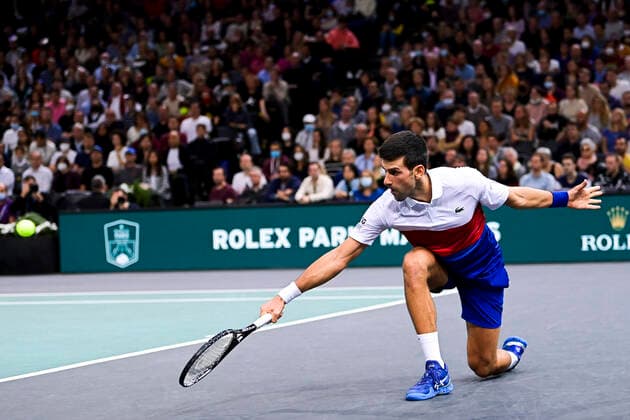 Novak Djokovic (srb) TENNIS : Rolex Paris Masters J6 - Paris - 06 11 2021 JBAutissier Panoramic 