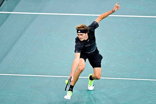 Alexander Zverev (Ger) TENNIS : Rolex Paris Masters J6 - Paris - 06 11 2021 JBAutissier Panoramic 