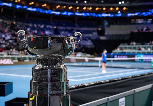 2021 Billie Jean King Cup Finals Russia Switzerland Final Match 2 Trophy 2021 Billie Jean King Cup Finals
