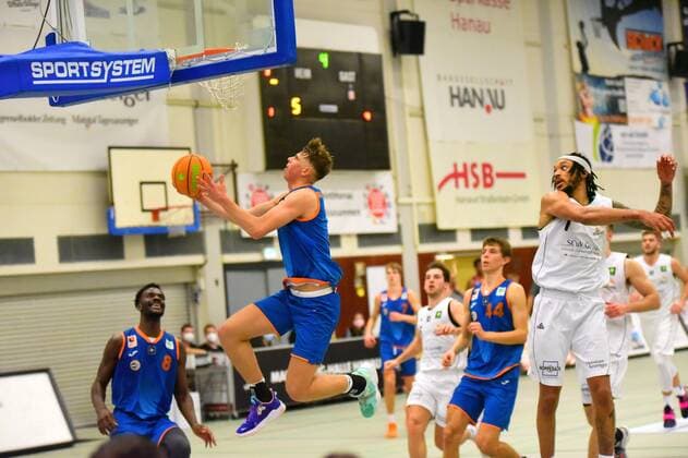 Lenny Liedtke Orange Academy 5 GER, Basketball Barmer 2 Bundesliga Pro B, White Wings Hanau against Orange Academy Ulm 06 11 2021 Hanau Copyright: xEibnerxPressefotox xRalphxLehmbergx xLEHx