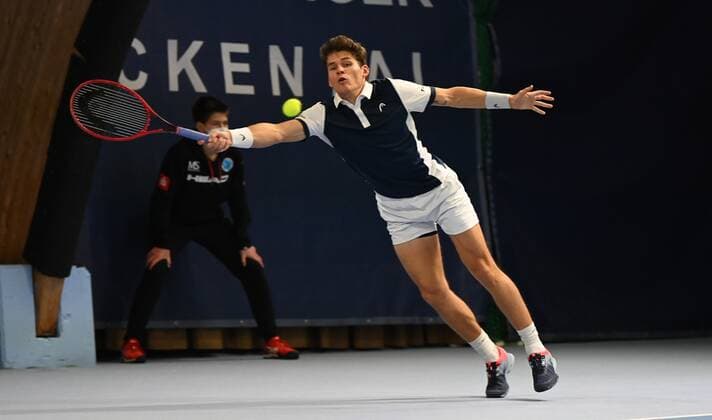 07 11 2021 Tennis ATP Challenger Tour Challenger Eckental Int German Tennis Indoor Championships Final Daniel Masur GER