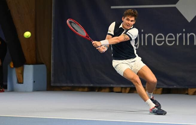 07 11 2021 Tennis ATP Challenger Tour Challenger Eckental Int German Tennis Indoor Championships Final Daniel Masur GER
