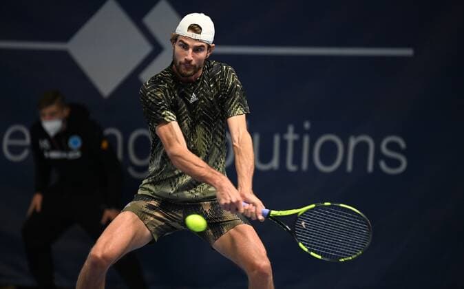 07 11 2021 Tennis ATP Challenger Tour Challenger Eckental Int German Tennis Indoor Championships Final Final Maxime Cressy USA
