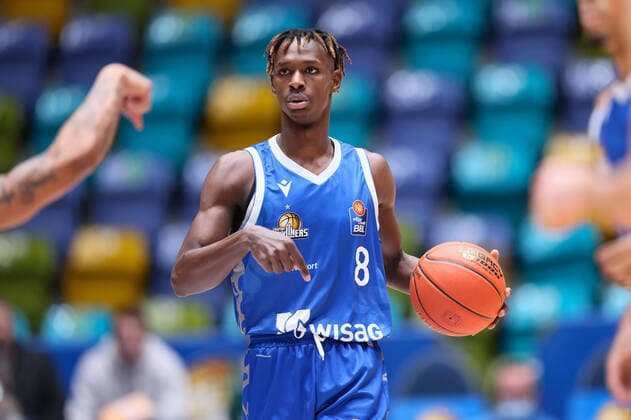 Fraport Skyliners brose Bamberg, easyCredit BBL Brancou Badio Fraport Skyliners, 8 basketball game of the easyCredit BBL between the Fraport Skyliners and brose Bamberg on 7 November 2021 at the Fraport Arena in Frankfurt am Main , Frankfurt am Main Hesse Germany Fraport Arena