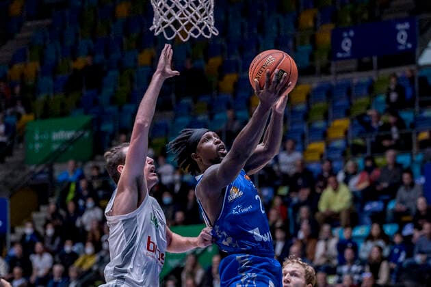 easyCredit BBL, Fraport Skyliners vs Brose Bamberg, Frankfurt, Fraport Arena, 7 11 2021 Will Cherry Fraport Skyliners 29 , Fraport Skyliners vs Brose Bamberg, Frankfurt, Fraport Arena, 7 11 2021 Copyright: xBEAUTIFULxSPORTS Gawlikx