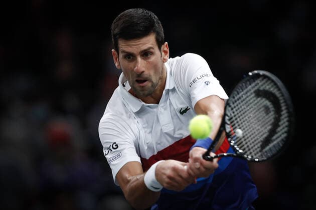 Novak DJOKOVIC (SRB) TENNIS : Rolex Paris Masters - Finale - 07 11 2021 AurelienMorissard Panoramic 