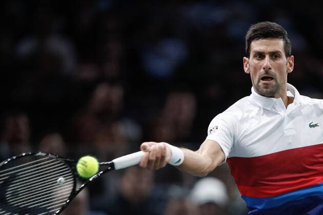 Novak DJOKOVIC (SRB) TENNIS : Rolex Paris Masters - Finale - 07 11 2021 AurelienMorissard Panoramic 
