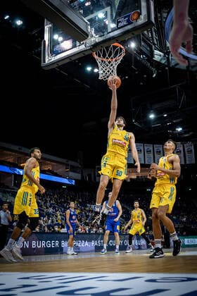 Basketball Berlin 07 11 2021 Season 2021 2022 EasyCredit BBL 1 Bundesliga Alba Berlin Syntainics MBC Weißenfels Javel Zoosman Alba Berlin, No 50