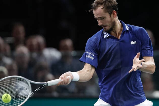 Daniil MEDVEDEV (RUS) TENNIS : Rolex Paris Masters - Finale - 07 11 2021 AurelienMorissard Panoramic 