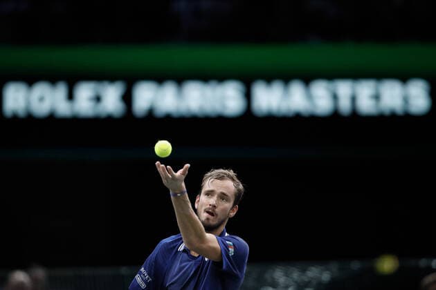 Daniil MEDVEDEV (RUS) TENNIS : Rolex Paris Masters - Finale - 07 11 2021 AurelienMorissard Panoramic 