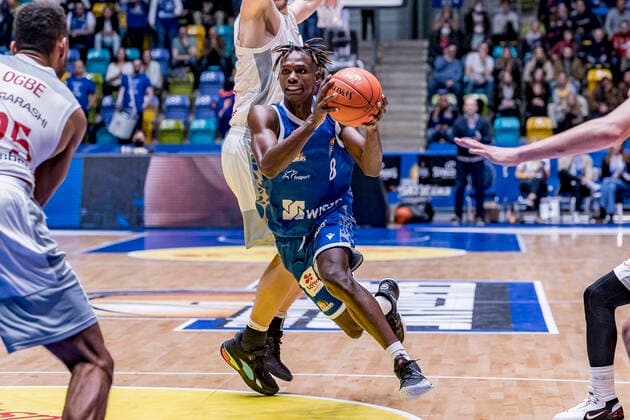 easyCredit BBL, Fraport Skyliners vs Brose Bamberg, Frankfurt, Fraport Arena, 7 11 2021 Brancou Badio Fraport Skyliners 8 , Fraport Skyliners vs Brose Bamberg, Frankfurt, Fraport Arena, 7 11 2021 Copyright: xBEAUTIFULxSPORTS Gawlikx
