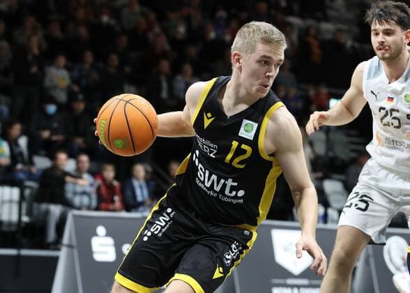 07 11 2021 Basketball Season 2021 2022 2 Bundesliga Pro A 07 Matchday Nürnberg Falcons Basketball Club NBC Tigers Tübingen DaMa Aatu Kivimäki Kivimaeki 12, Tigers Tübingen, Tigers Tuebingen