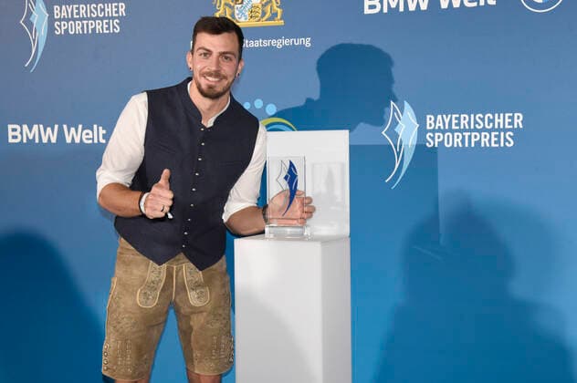 Sideris Tasiadis at the 20 award ceremony of the Bavarian Sports Award 2021 at the BMW World Munich Munich, 06 11 2021 Foto:xS.xAdamx xFuturexImage