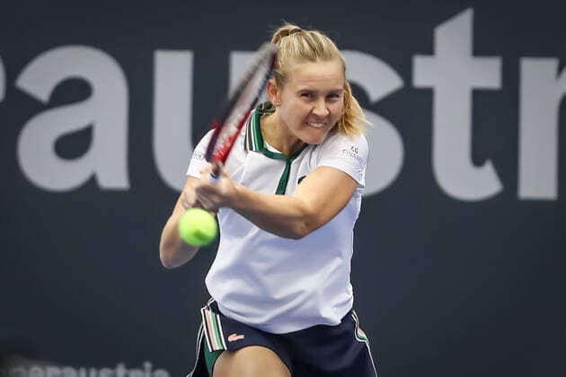 TENNIS - WTA, Tennis Damen Upper Austria Ladies Linz LINZ,AUSTRIA,07.NOV.21 - TENNIS - WTA Tour, Upper Austria Ladies Linz. Image shows Fiona Ferro (FRA).  GEPAxpictures xManfredxBinder