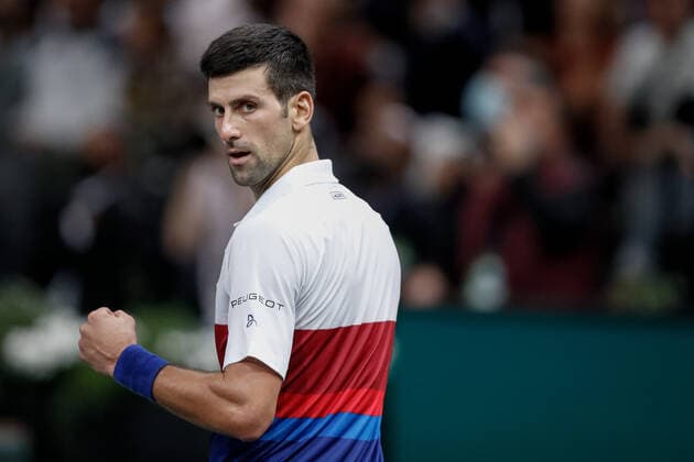 Novak DJOKOVIC (SRB) TENNIS : Rolex Paris Masters - Finale - 07 11 2021 AurelienMorissard Panoramic 