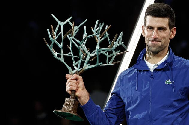 Novak DJOKOVIC (SRB) TENNIS : Rolex Paris Masters - Finale - 07 11 2021 AurelienMorissard Panoramic 