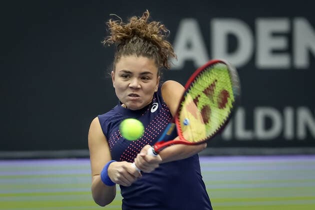 TENNIS - WTA, Tennis Damen Upper Austria Ladies Linz LINZ,AUSTRIA,07.NOV.21 - TENNIS - WTA Tour, Upper Austria Ladies Linz. Image shows Jasmine Paolini (ITA).  GEPAxpictures xManfredxBinder
