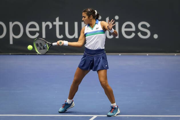TENNIS - WTA, Tennis Damen Upper Austria Ladies Linz LINZ,AUSTRIA,07.NOV.21 - TENNIS - WTA Tour, Upper Austria Ladies Linz. Image shows Ankita Raina (IND).  GEPAxpictures xManfredxBinder