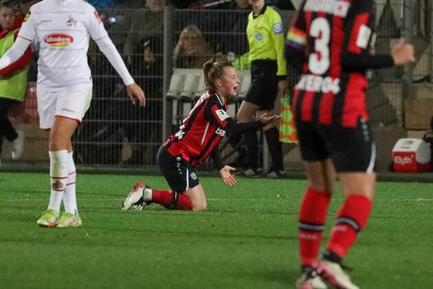 Kristin Koegel Bayer04 Leverkusen, 11 Bayer 04 Leverkusen vs 1 FC Koeln, Football, 2 Women Bundesliga, Matchday 7, Season 2021 2022, 07 11 2021, Bayer 04 Leverkusen vs 1 FC Koeln, Football, 2 Women Bundesliga, Matchday 7, Season 2021 2022, 07 11 2021 Copyright: xEibner-Pressefoto SaraxRoustax EP_SRA