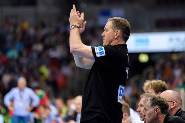 Handball, Mens Day of Handball, Friendly Match, Germany Portugal Coach Alfred Gislason Germany Jubel Freude Emotion Duesseldorf PSD Bank Dome Germany